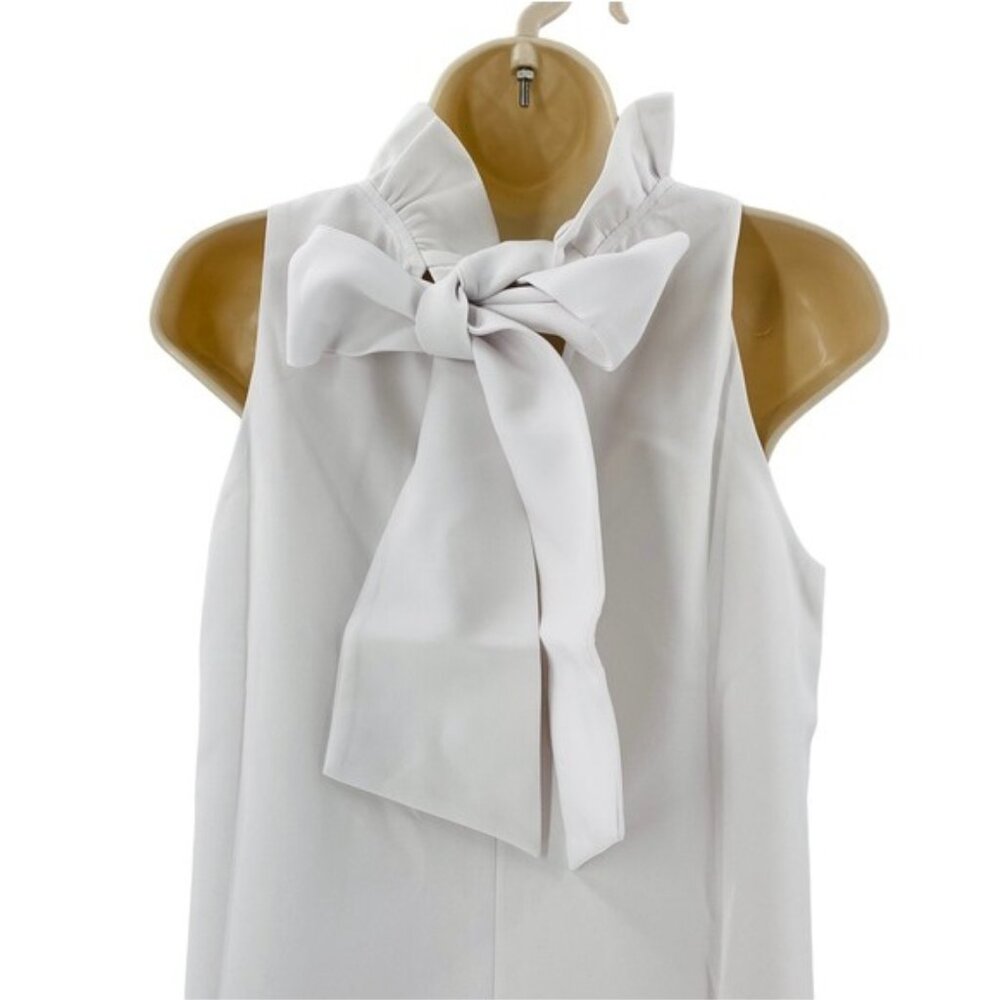 Tuckernuck Blythe White Ruffle Collar Mini Dress Bridal Shower Size M NWT - Picture 8 of 12